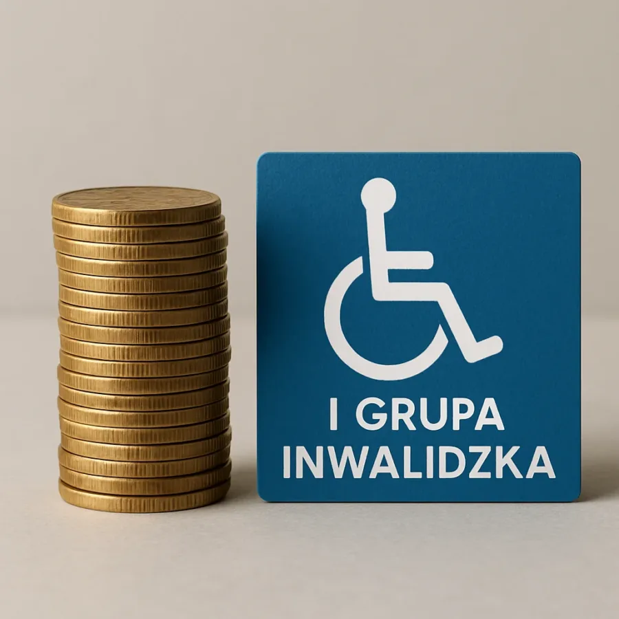 Ile pieniędzy przysługuje z 1 grupy inwalidzkiej?