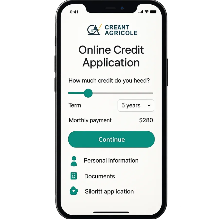 Najlepsze oferty kredytów online w Credit Agricole