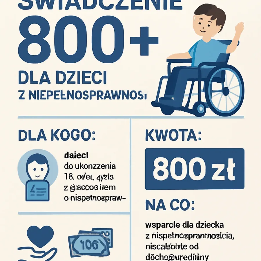 Ile wynosi 800 plus na dziecko z niepełnosprawnością?