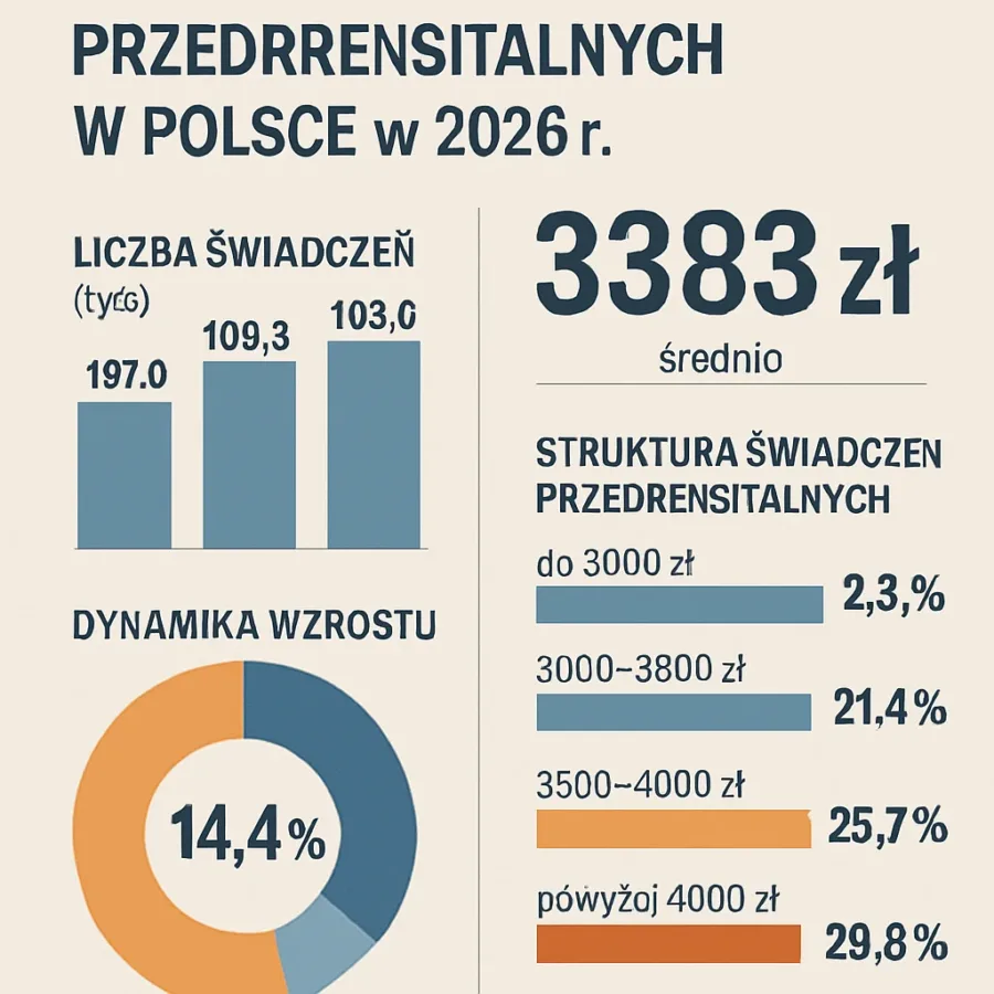 Jak obliczyć, ile wynosi świadczenie przedemerytalne w 2026 roku?